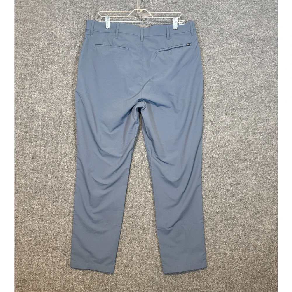 Banana Republic Pants Men 34x30 Blue Flat Front Chino Performance Stretch Casual